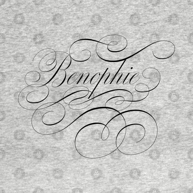 Benophie of Bridgerton, Sophie and Benedict in calligraphy by YourGoods